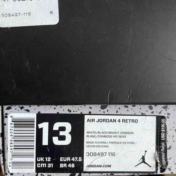 Air Jordan 4 Retro ‘Pale Citron’ - Size Men’s 13 - Picture 9 of 9